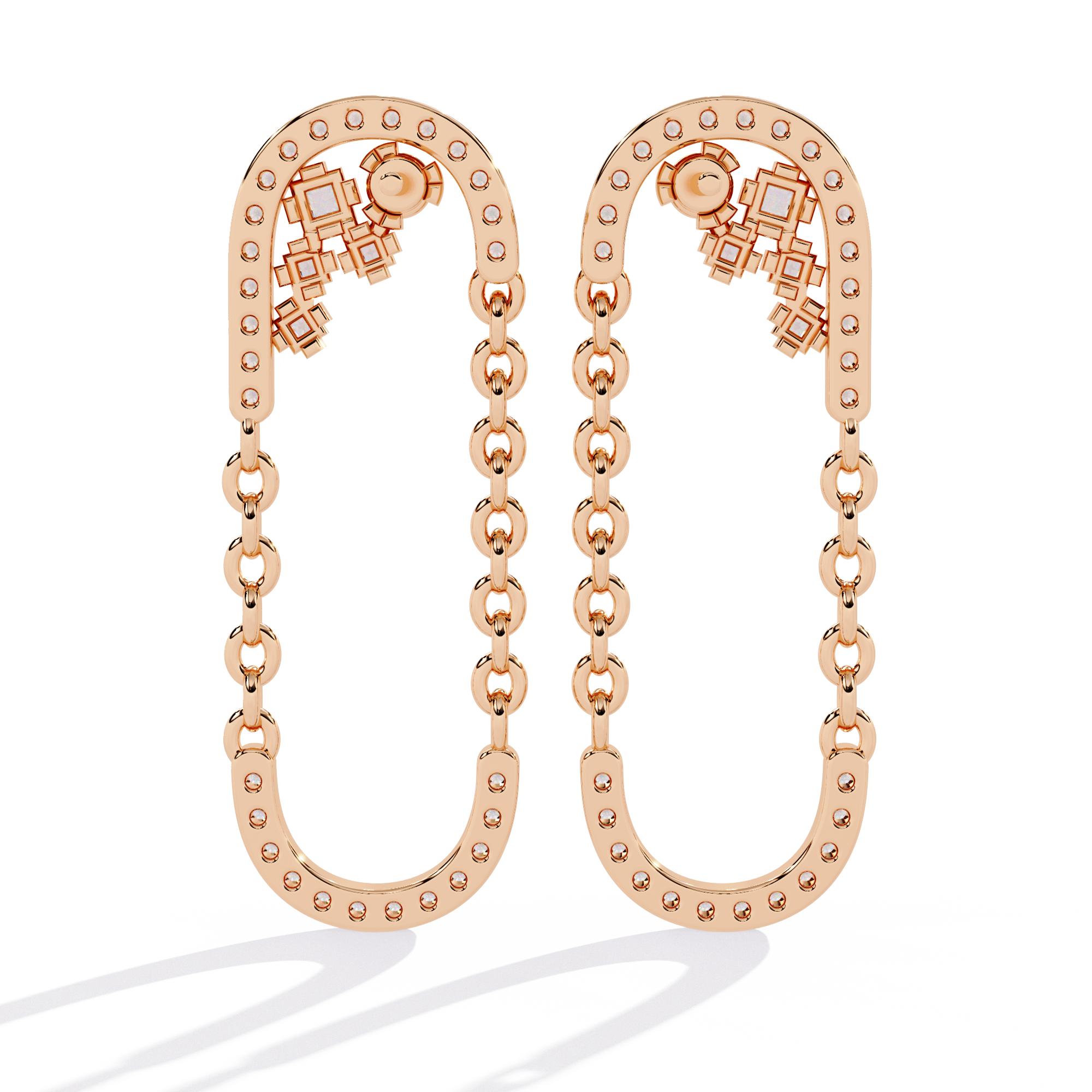 Chainlink Mirage Lab Grown Diamond Earrings
