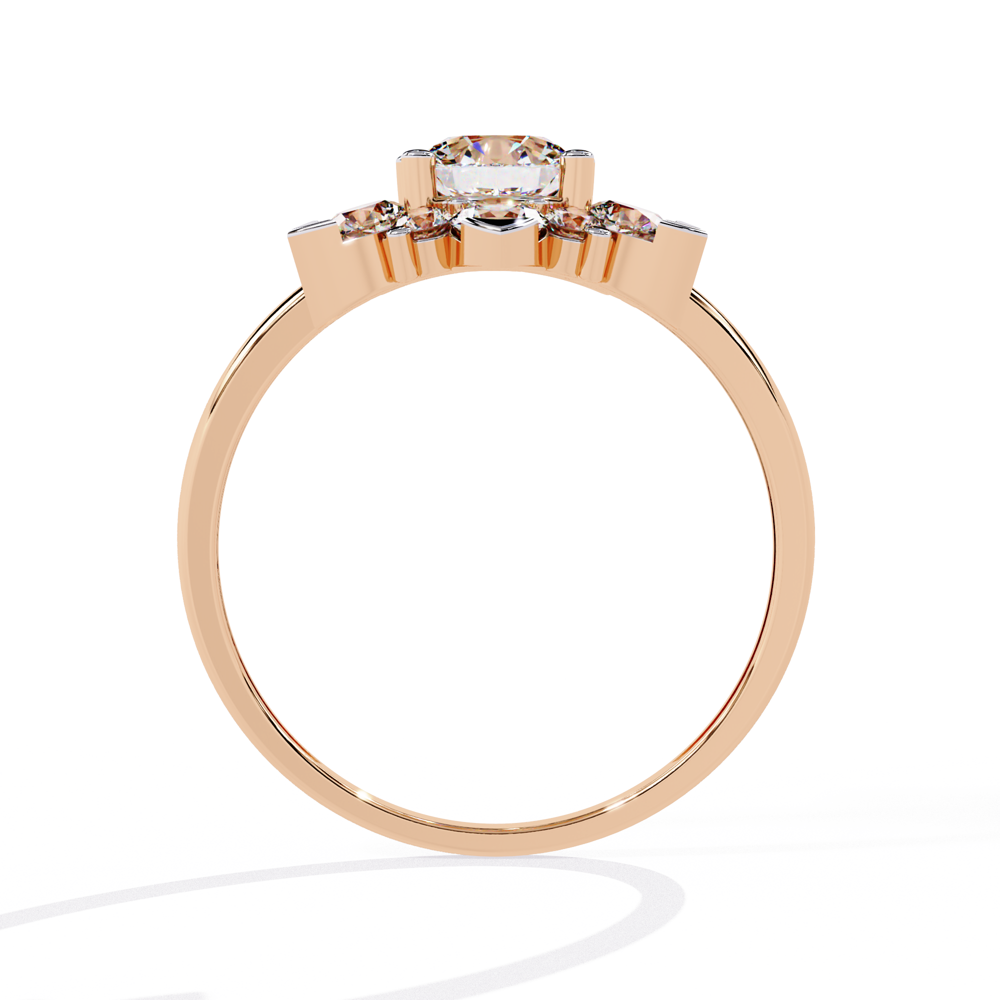 Classic Three Stone Lab Grown Diamond Ring
