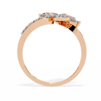 Crossover Cluster Lab Grown Diamond Ring