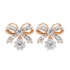 Elegant Bow Knot Lab Grown Diamond Earrings