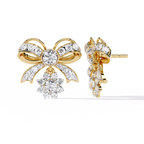 Elegant Bow Knot Lab Grown Diamond Earrings