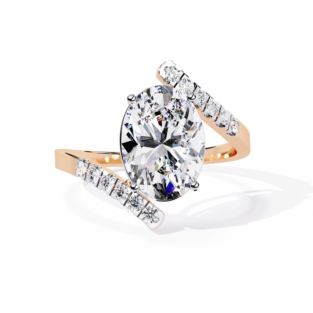 Elevated Solitaire Lab Grown Diamond Ring