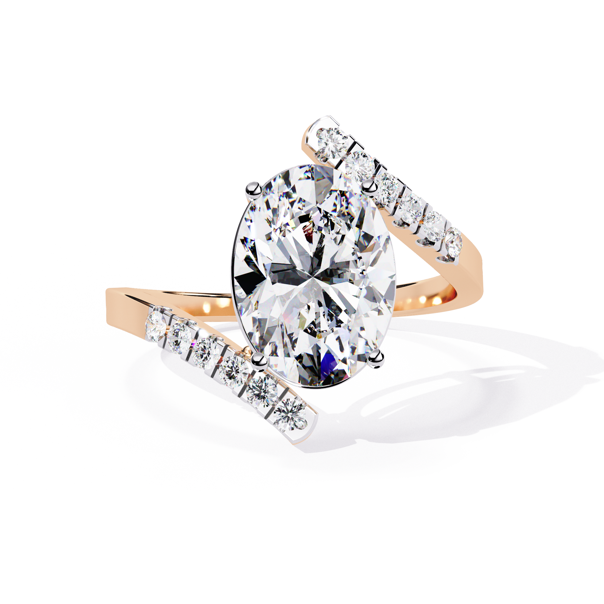 Elevated Solitaire Lab Grown Diamond Ring