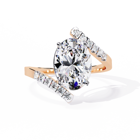 Elevated Solitaire Lab Grown Diamond Ring