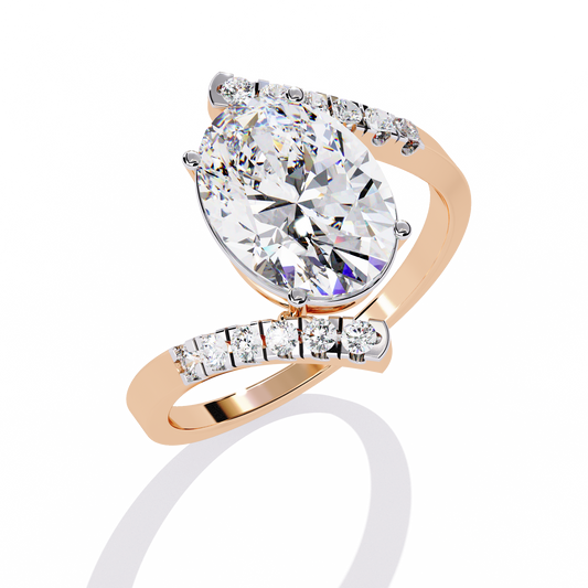 Elevated Solitaire Lab Grown Diamond Ring