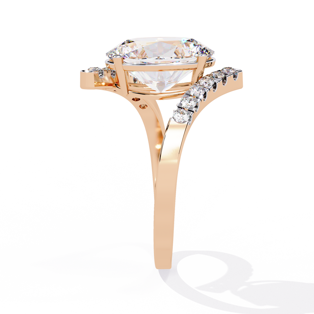 Elevated Solitaire Lab Grown Diamond Ring
