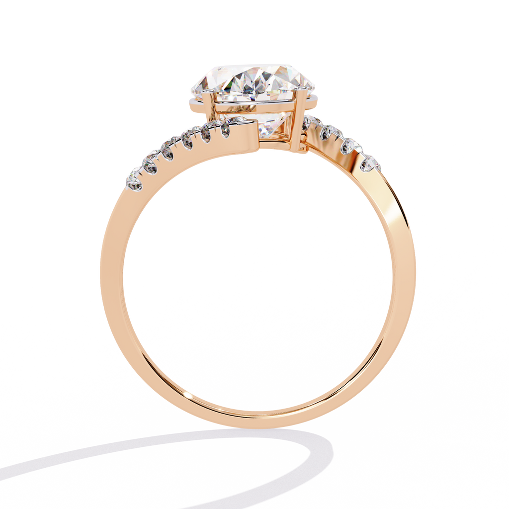 Elevated Solitaire Lab Grown Diamond Ring