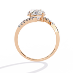 Elevated Solitaire Lab Grown Diamond Ring