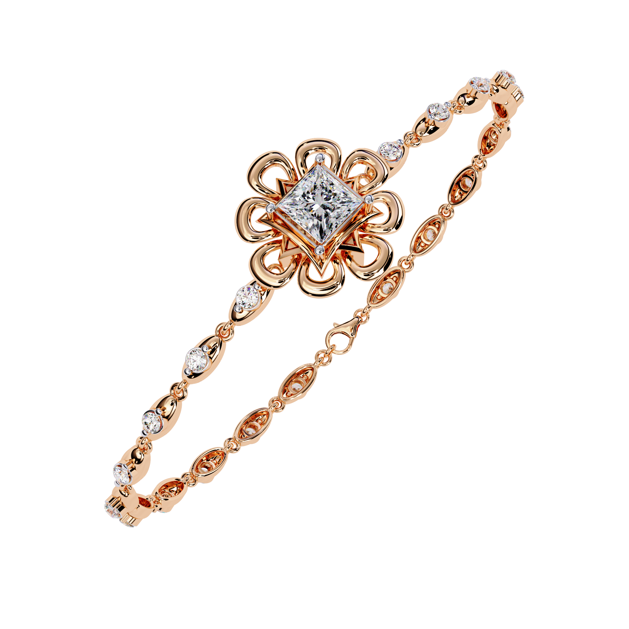 Elora Princess Bloom Lab Grown Diamond Bracelet