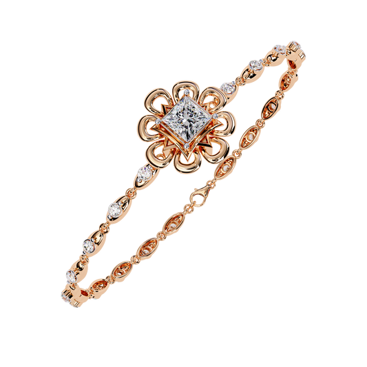 Elora Princess Bloom Lab Grown Diamond Bracelet