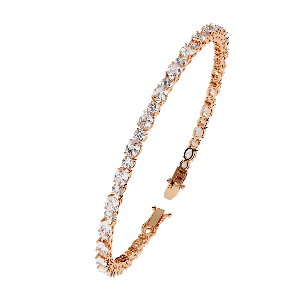 Elysian Oval-Round Diamond Tennis Bracelet