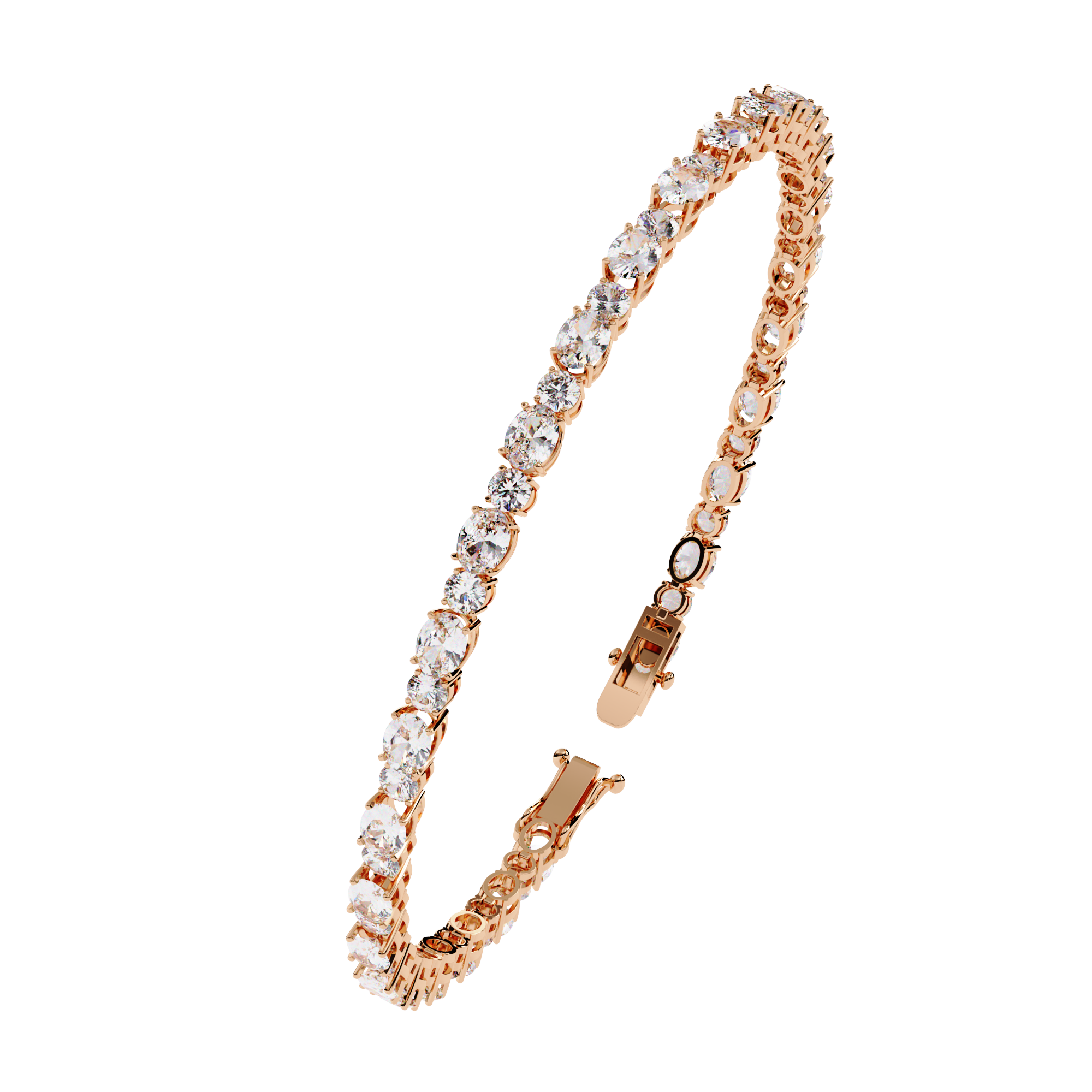 Elysian Oval-Round Diamond Tennis Bracelet