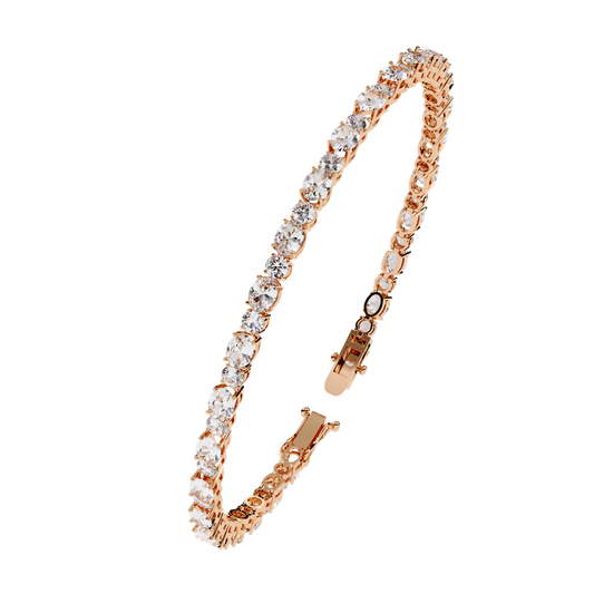 Elysian Oval-Round Diamond Tennis Bracelet