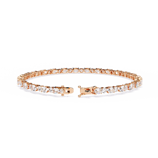 Elysian Oval-Round Diamond Tennis Bracelet