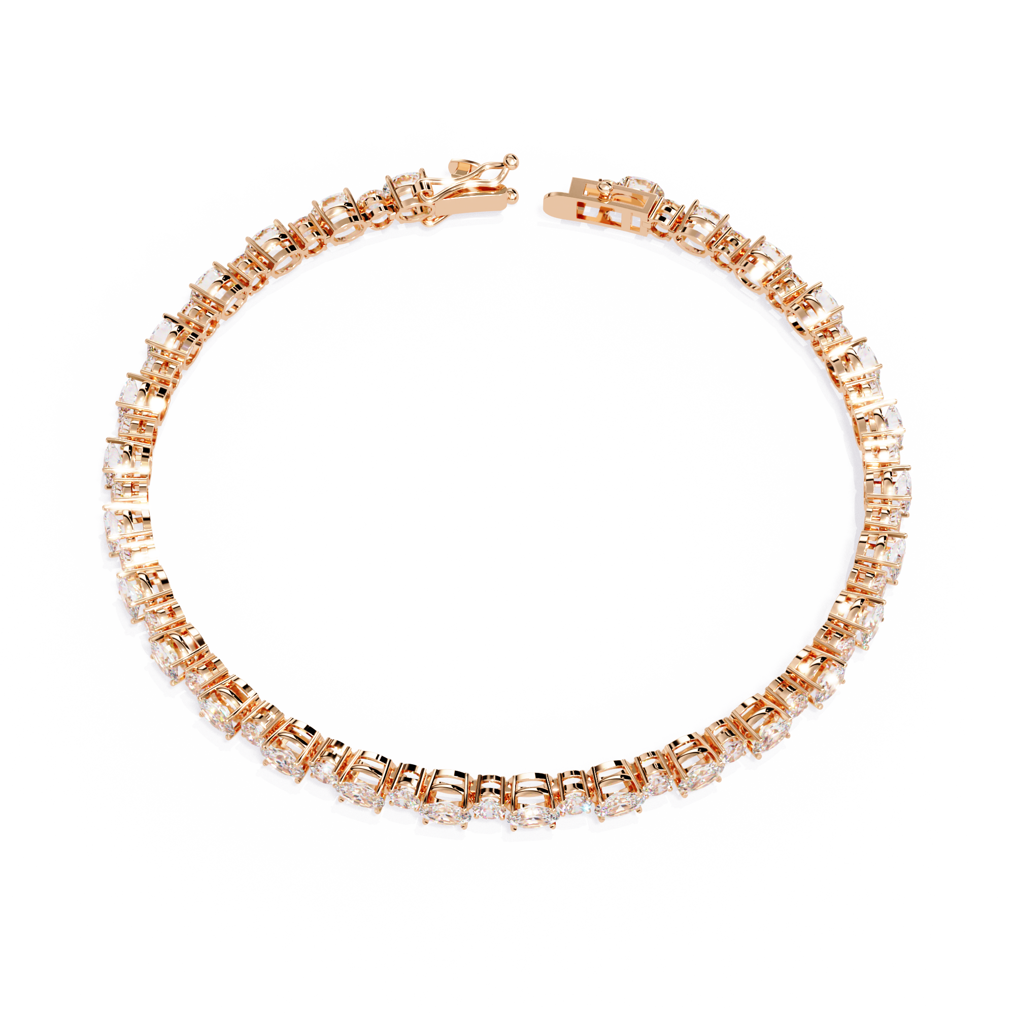 Elysian Oval-Round Diamond Tennis Bracelet