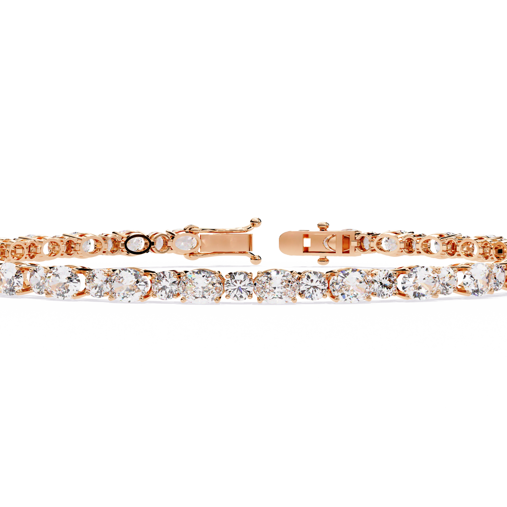 Elysian Oval-Round Diamond Tennis Bracelet