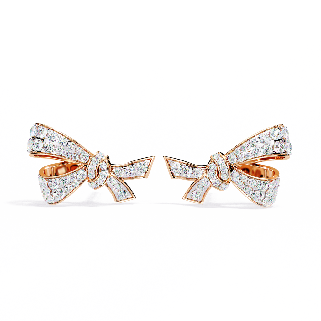 Enchanted Bow Lab Grown Diamond Earrings