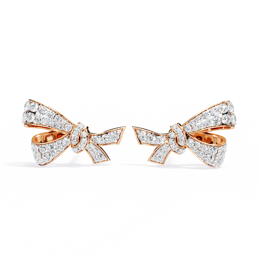 Enchanted Bow Lab Grown Diamond Earrings