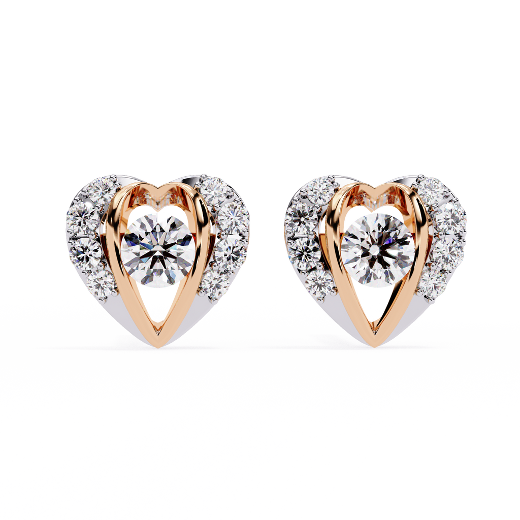 Enchanted Heart Lab Grown Diamond Earrings