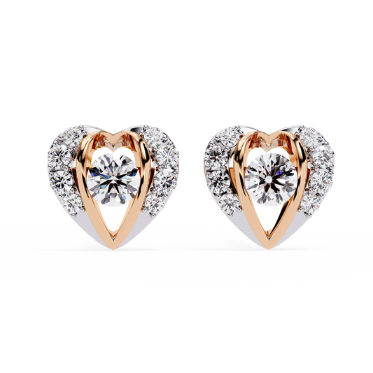 Enchanted Heart Lab Grown Diamond Earrings