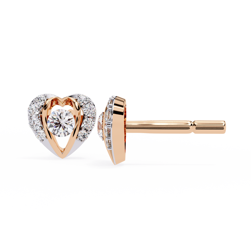 Enchanted Heart Lab Grown Diamond Earrings