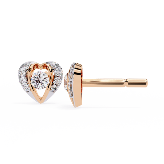 Enchanted Heart Lab Grown Diamond Earrings