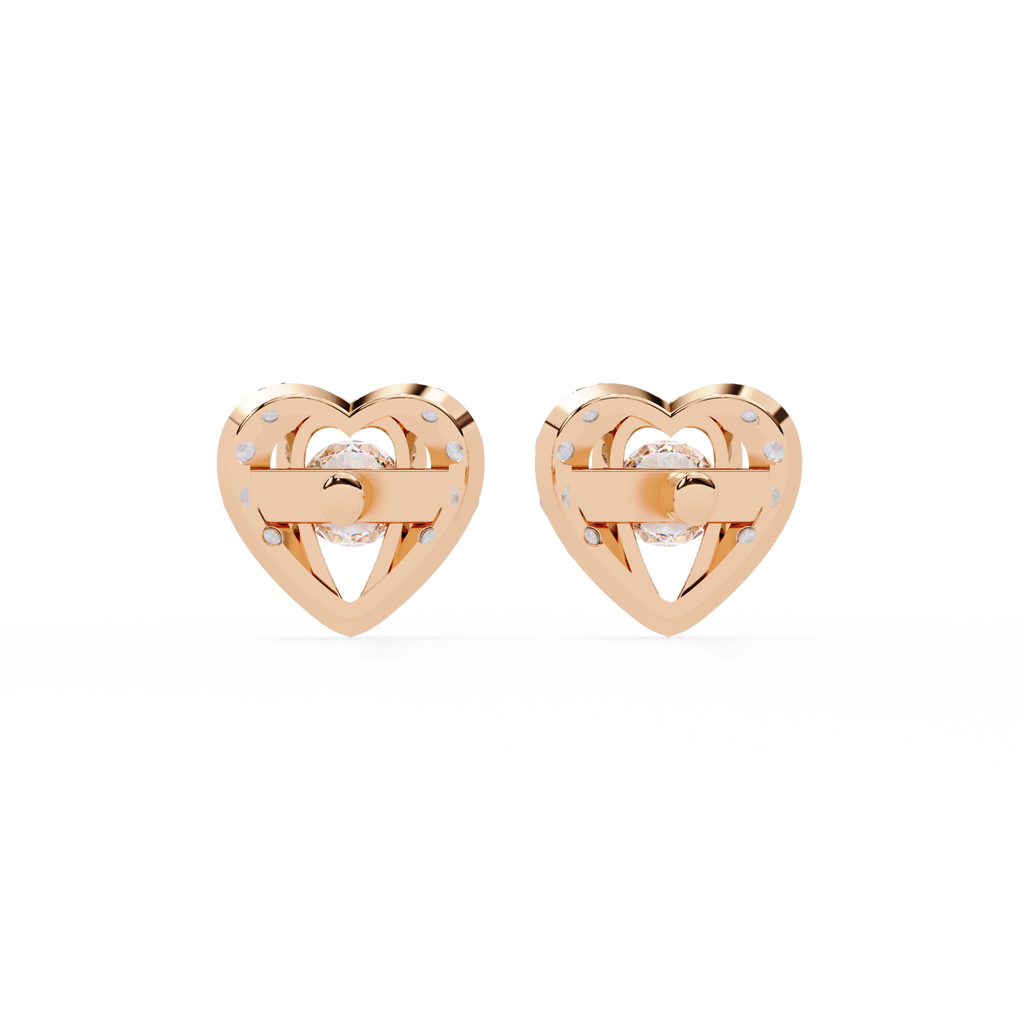 Enchanted Heart Lab Grown Diamond Earrings