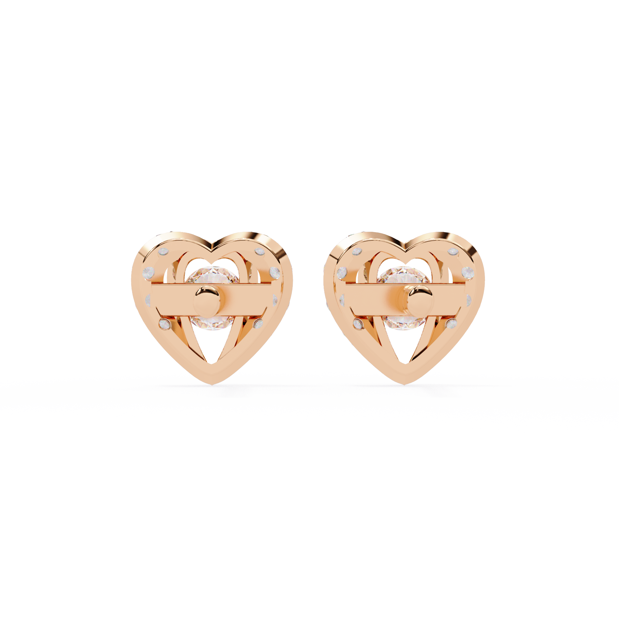 Enchanted Heart Lab Grown Diamond Earrings