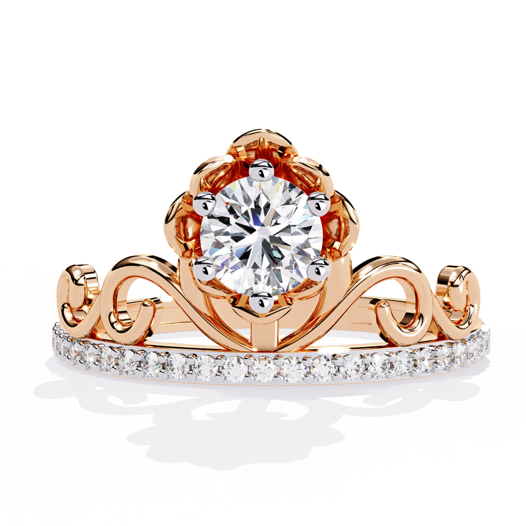 Enchanted Rose Solitaire Lab Grown Diamond Ring
