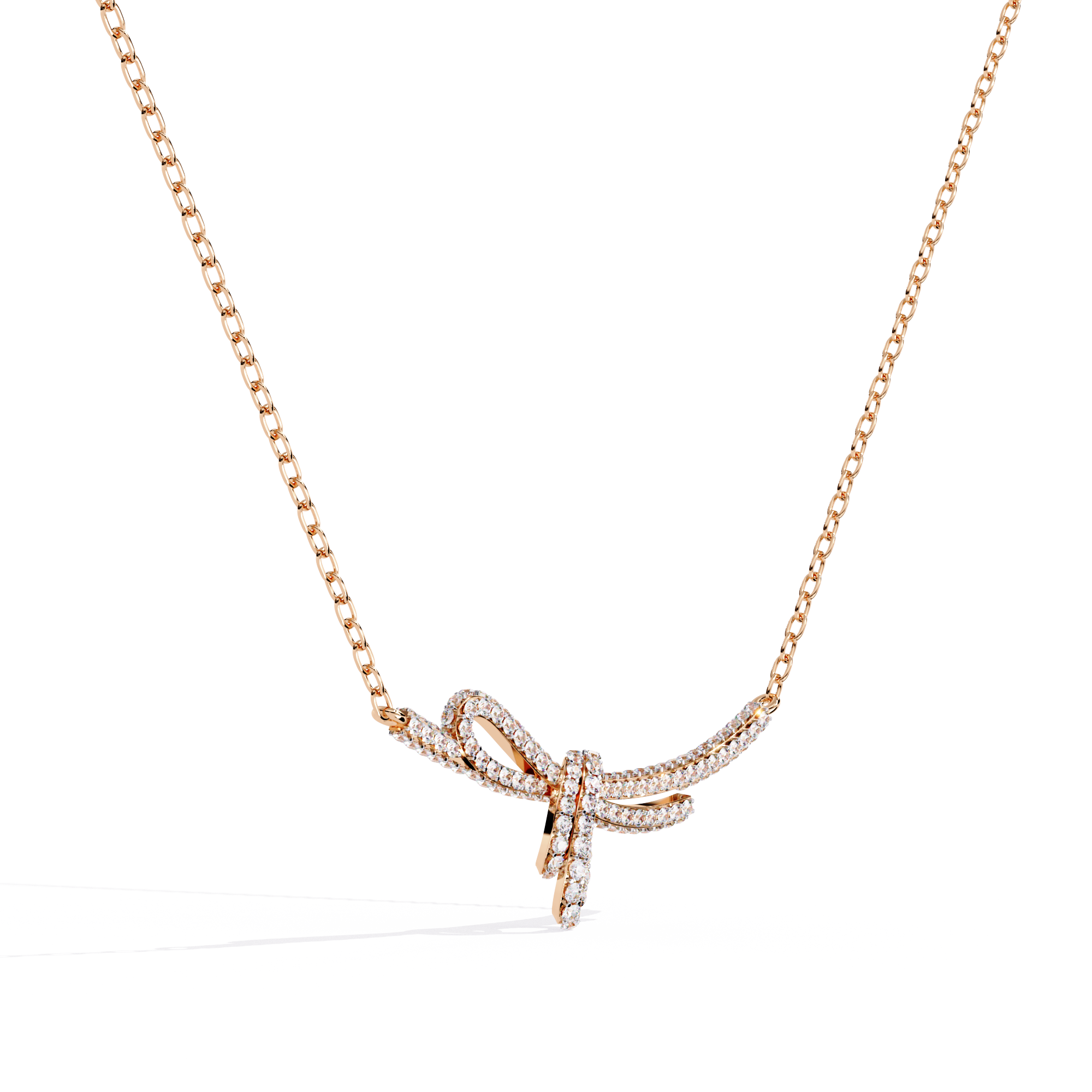 Eternal Knot Diamond Necklace