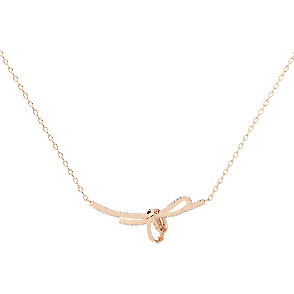 Eternal Knot Diamond Necklace
