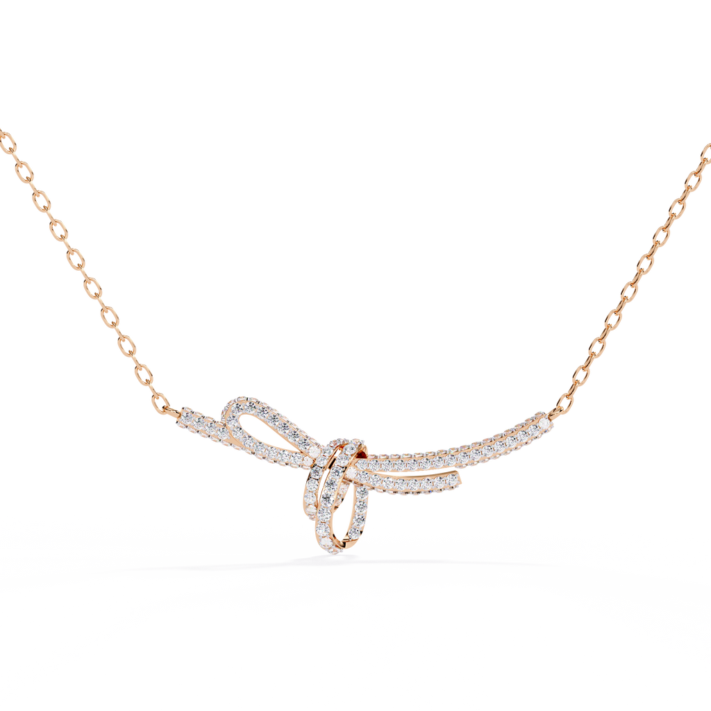 Eternal Knot Diamond Necklace