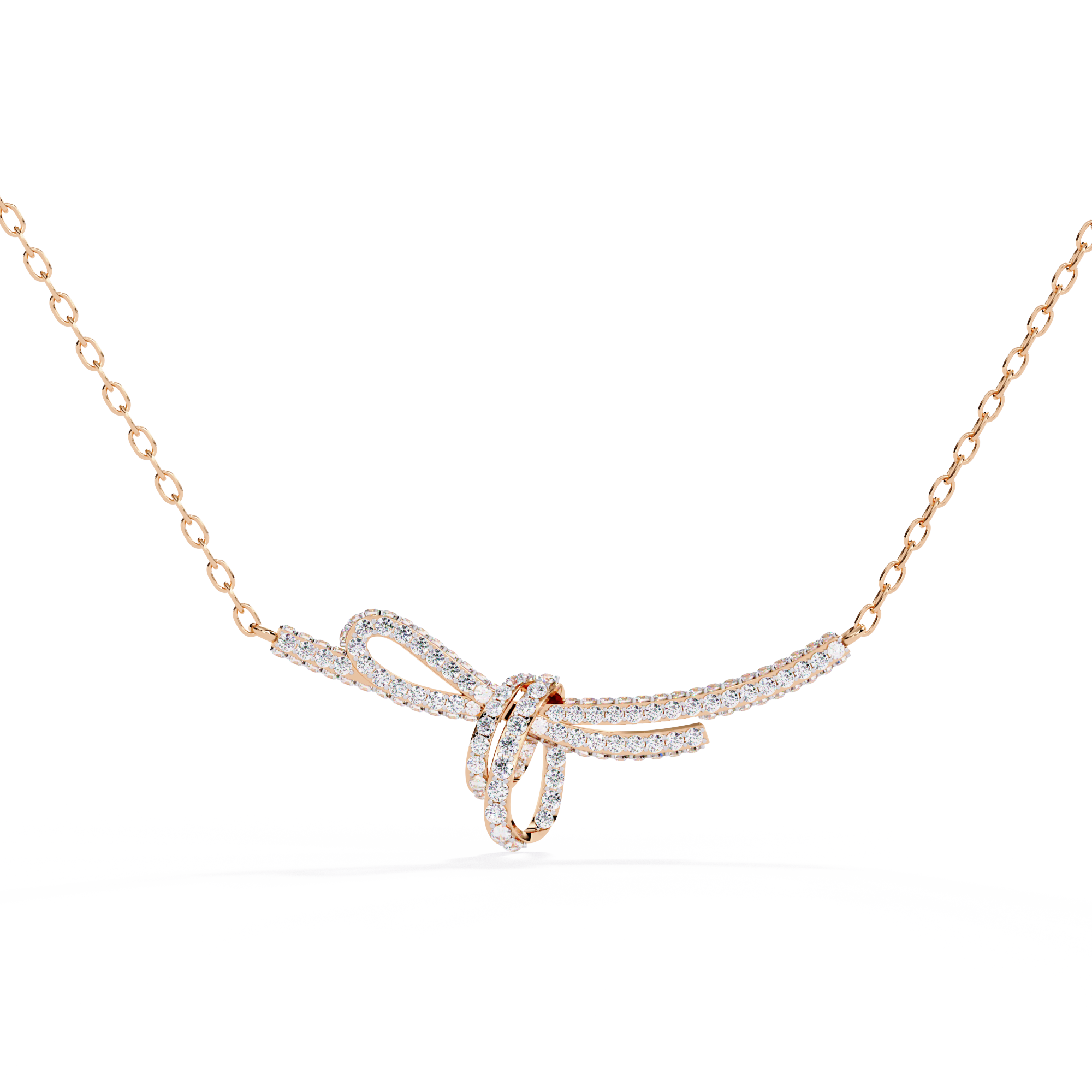 Eternal Knot Diamond Necklace