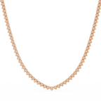 Ethereal Crown Round Diamond Necklace