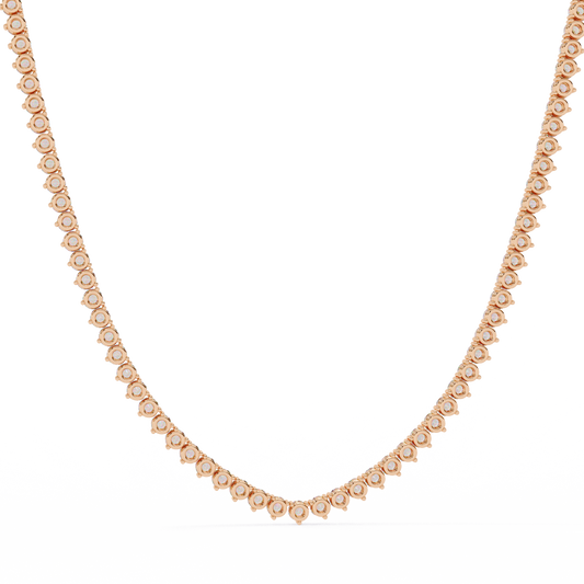 Ethereal Crown Round Diamond Necklace