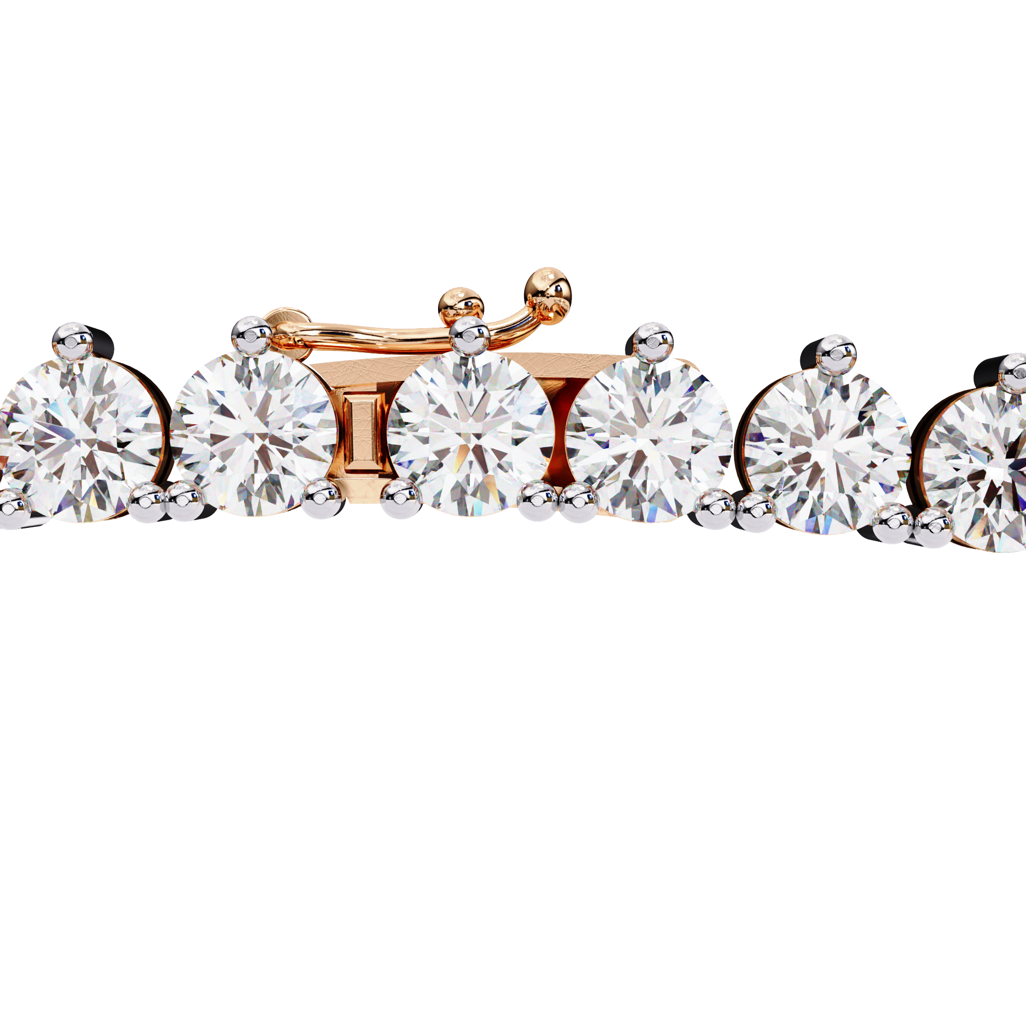 Ethereal Crown Round Diamond Necklace