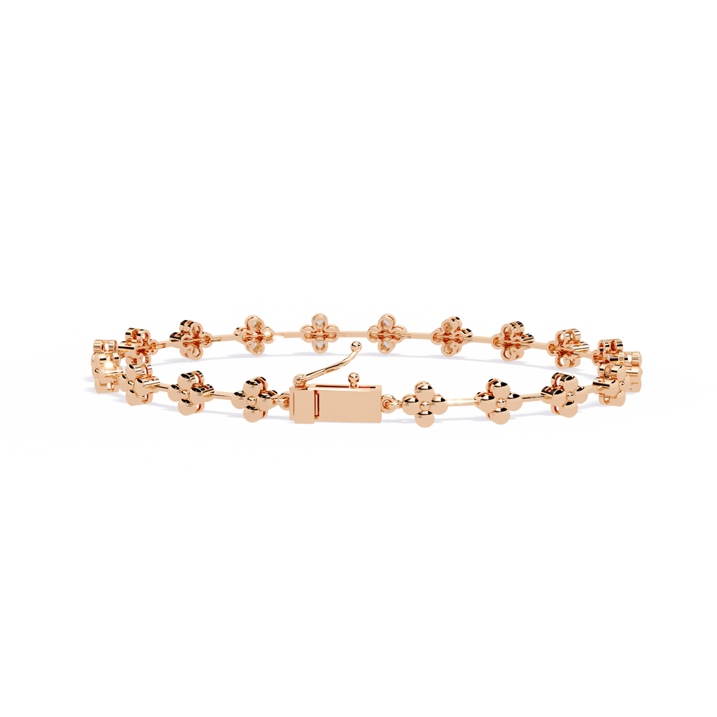 Fleur Charm Lab Grown Diamond Bracelet