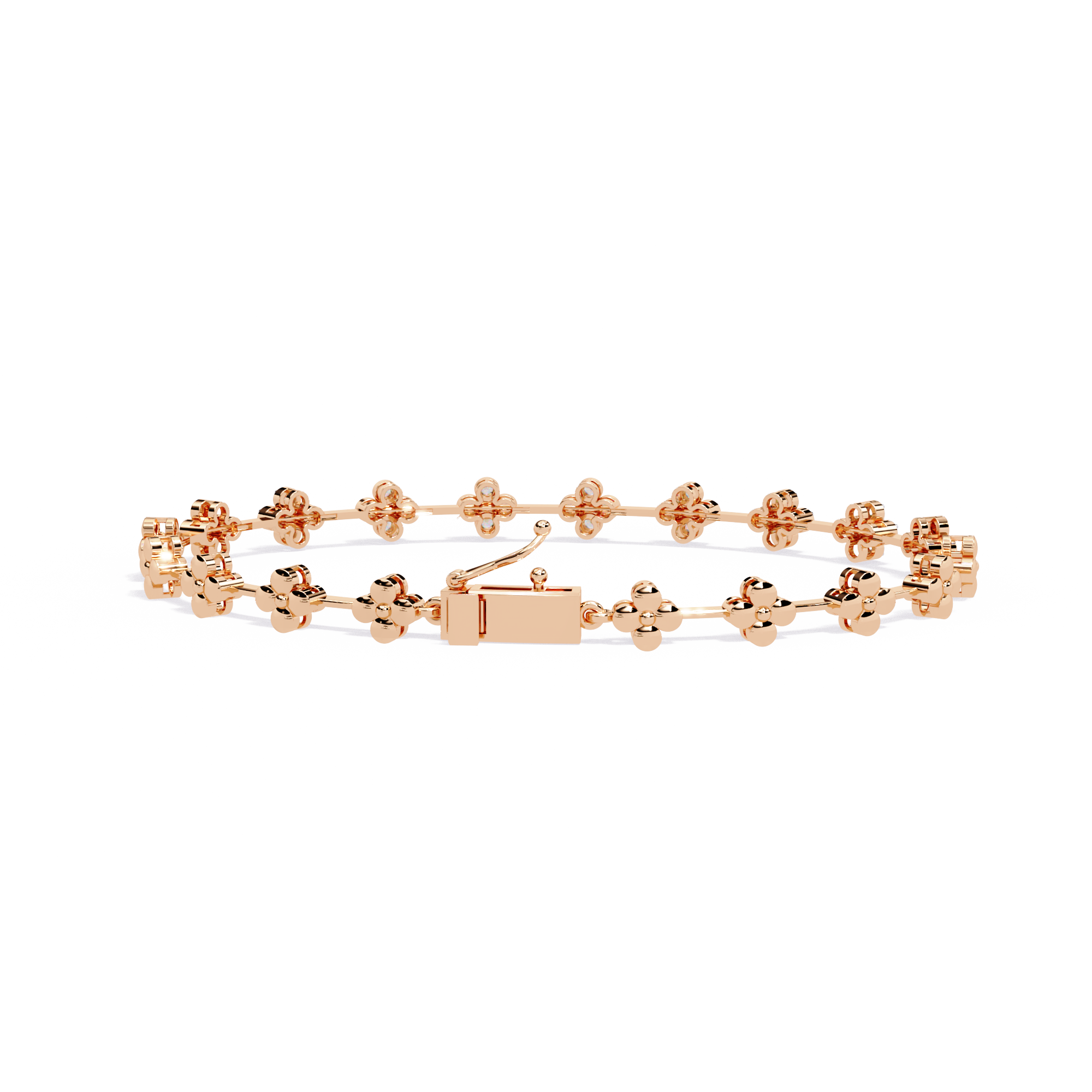 Fleur Charm Lab Grown Diamond Bracelet