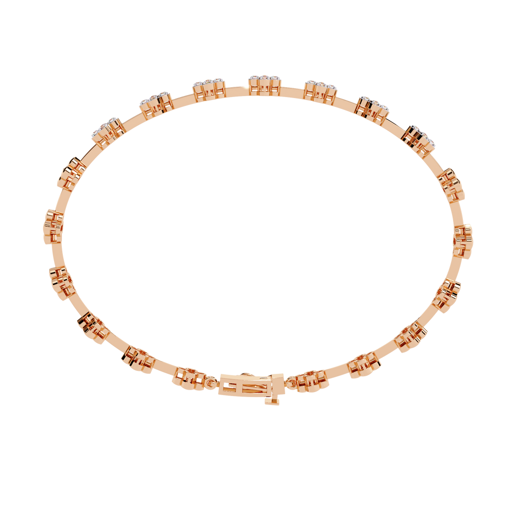 Fleur Charm Lab Grown Diamond Bracelet