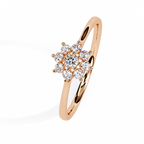 Floral Cluster Lab Grown Diamond Ring