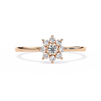 Floral Cluster Lab Grown Diamond Ring