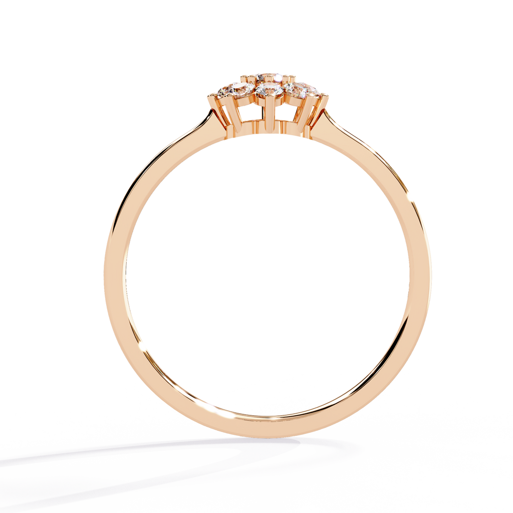 Floral Cluster Lab Grown Diamond Ring