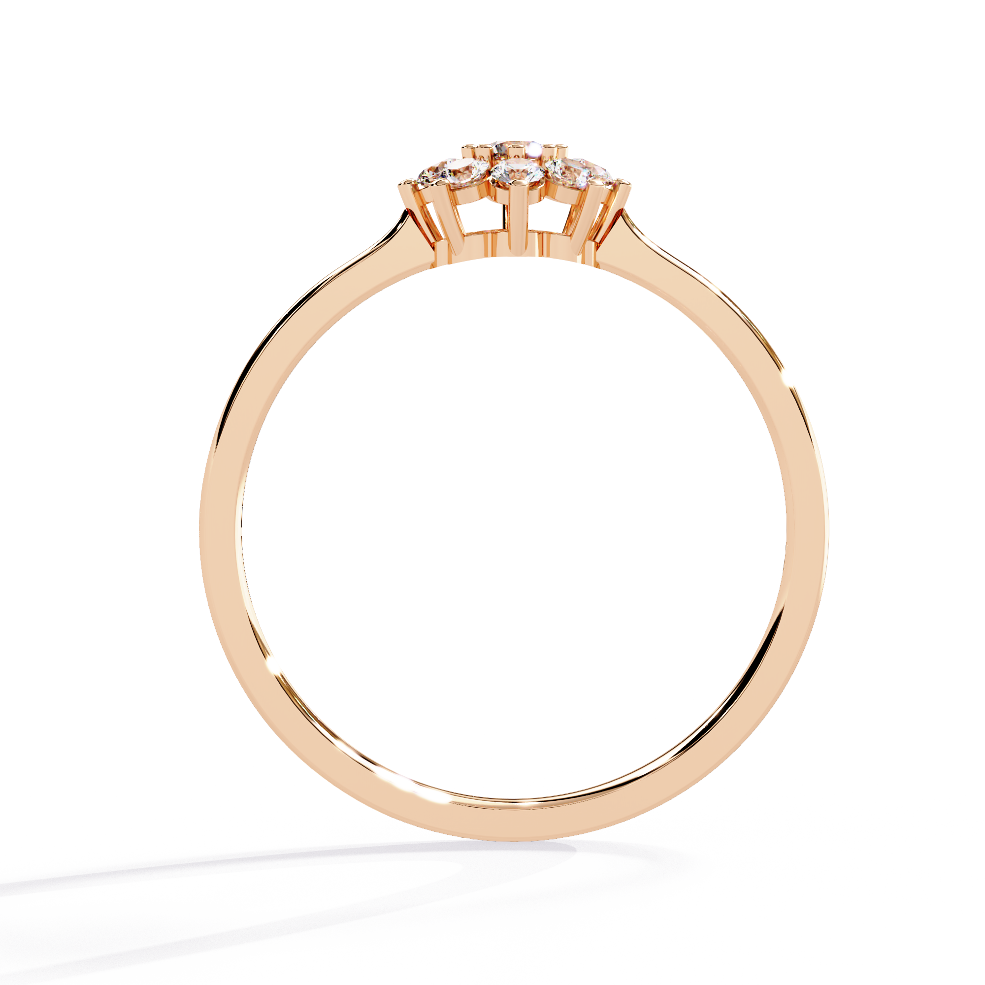 Floral Cluster Lab Grown Diamond Ring