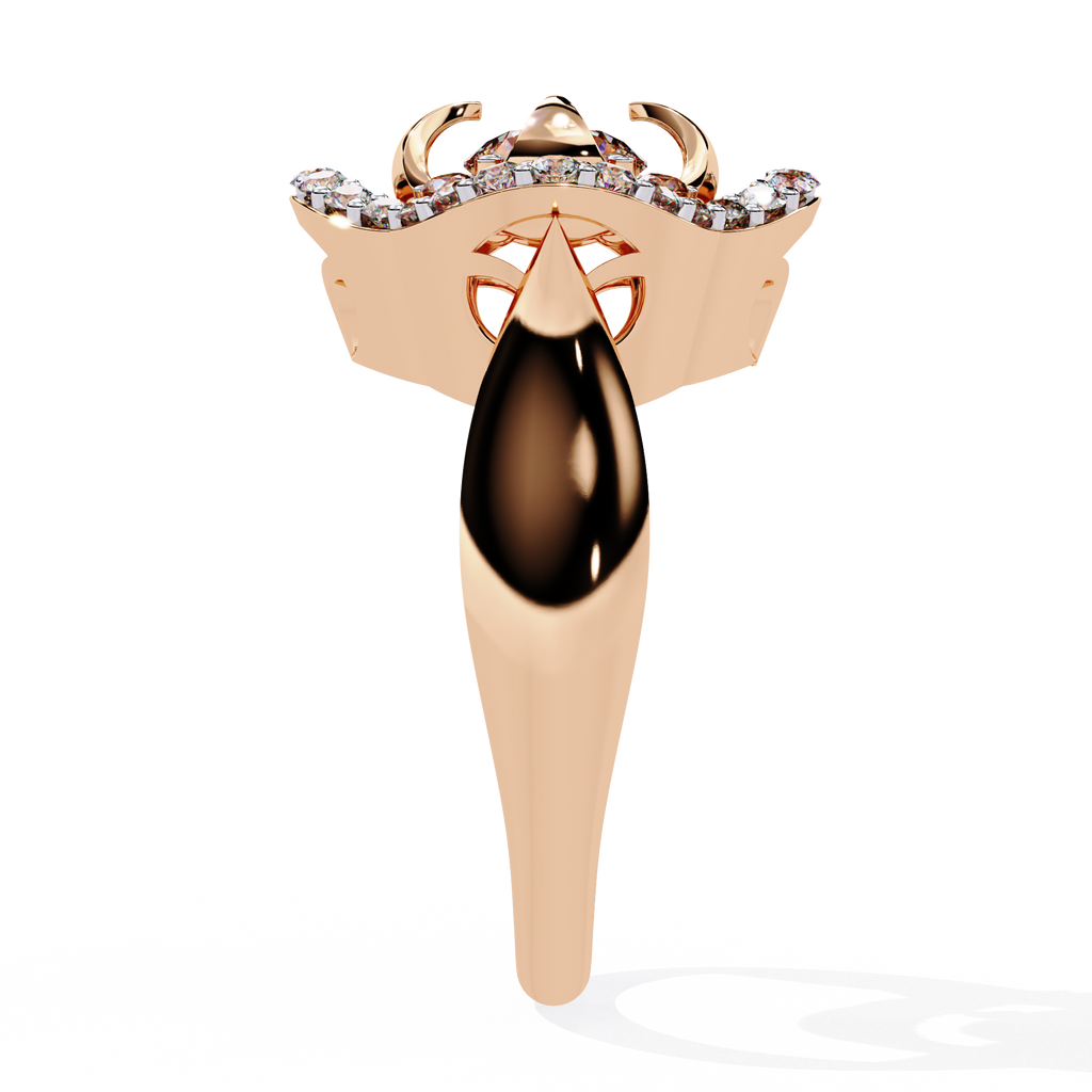 Floral Halo Lab Grown Diamond Ring