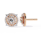 Floret Lock Lab Grown Diamond Earrings