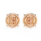 Floret Lock Lab Grown Diamond Earrings