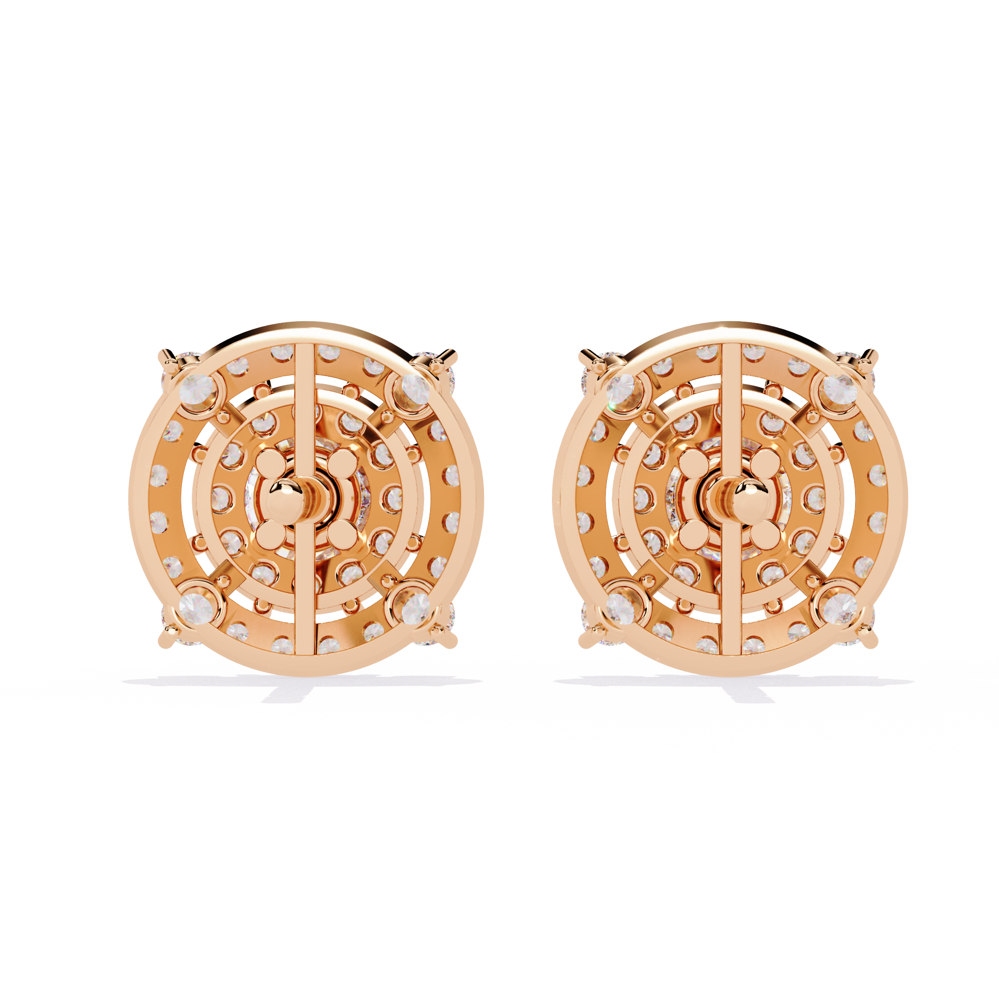 Floret Lock Lab Grown Diamond Earrings