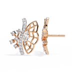 Flutterlight Diamond Butterfly Studs