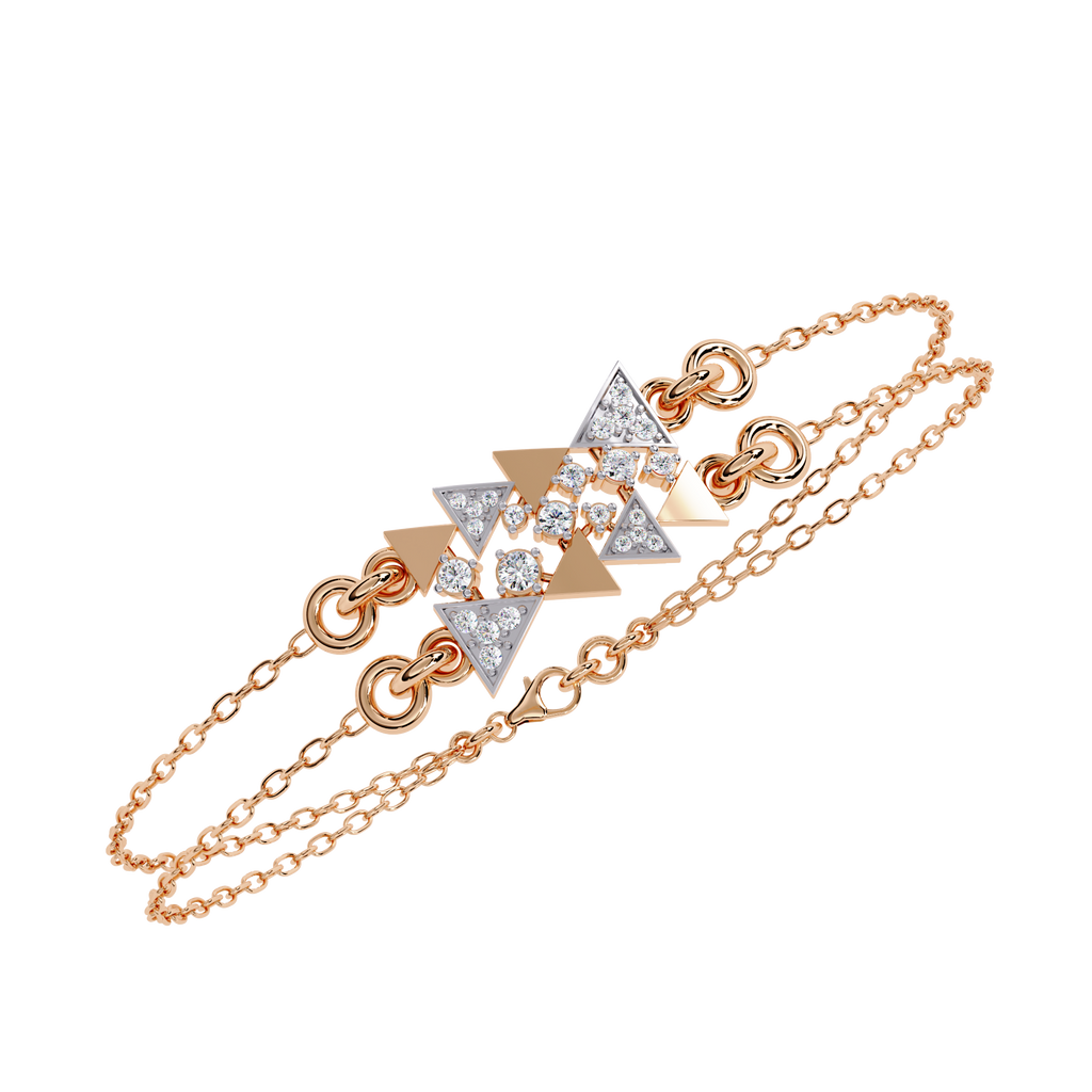 Geometric Luxe Diamond Bracelet