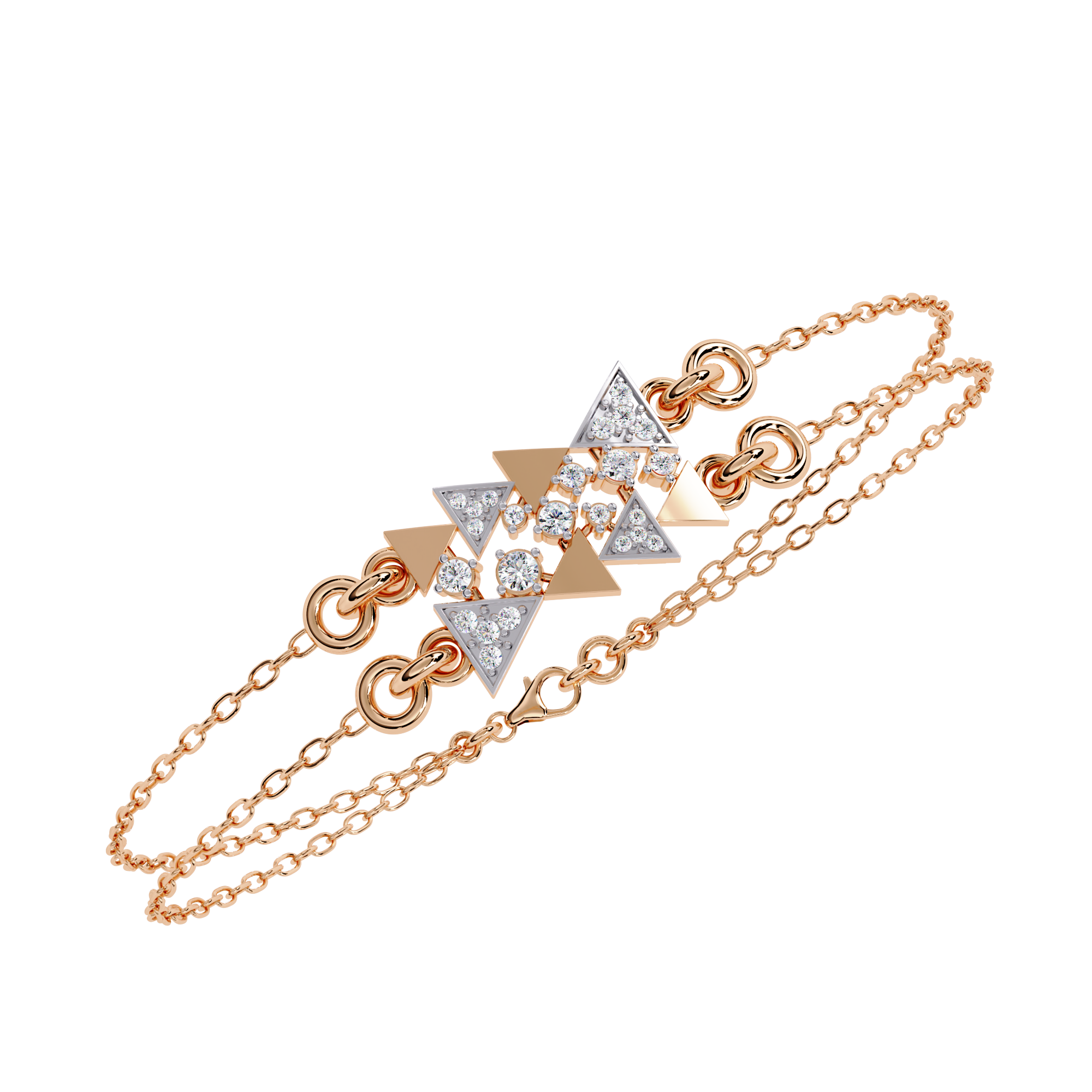 Geometric Luxe Diamond Bracelet